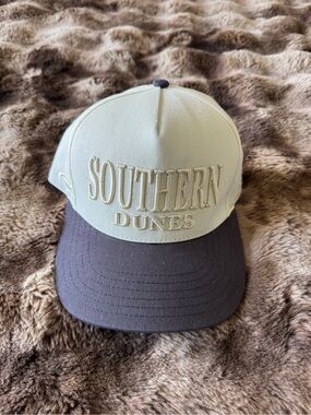 Two-Tone Logo Cap - Cream and Brown